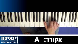 איך לנגן את אקורד A בפסנתר - שיעור נגינה