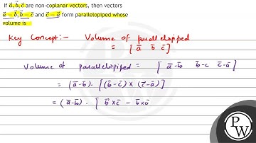 If \( \vec{a}, \vec{b}, \vec{c} \) are non-coplanar vectors, then v...