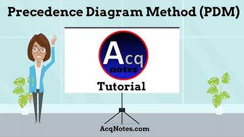 Precedence Diagram Method (PDM) Tutorial