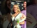 Michael bisping and laura sanko talk about sexual tension shorts
