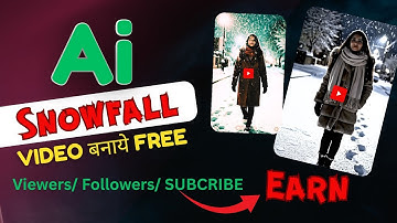 Make AI snowfall video online free / How to make snowfall ai video | Ai video editing tool