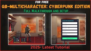 Next-Gen Multicharacter Menu for QBCore | Futuristic FiveM Upgrade! | 2025
