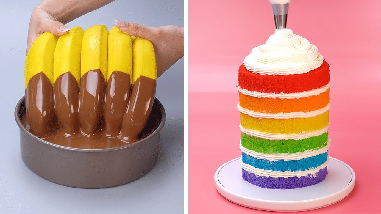 Everyone's Favorite Cake Recipe | Most Beautiful Rainbow Cake ...