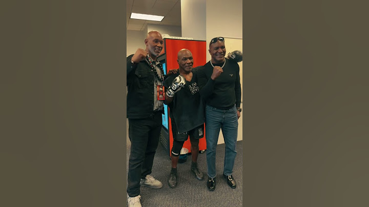 Tyson, Holyfield & Lennox Lewis Face Off Backstage Before Tyson vs Jake Paul Fight! #paultyson