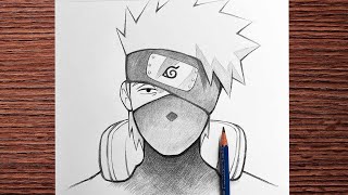 Anime Sketch How To Draw Kakashi - Naruto Step By Step Easy Drawing