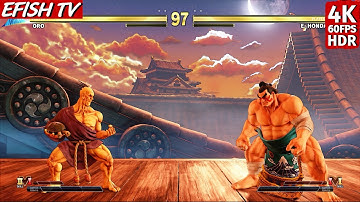 Oro vs E. Honda (Hardest AI) - Street Fighter V | 4K 60FPS HDR