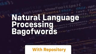 Natural language processing bagofwords
