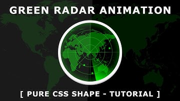 CSS Animated Radar - Pure CSS Shape - Css Animation Effects - Tutorial