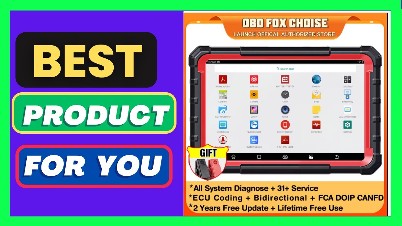 LAUNCH X431 PRO Elite Bidirectional OBD2 Scanner ECU Coding 31+