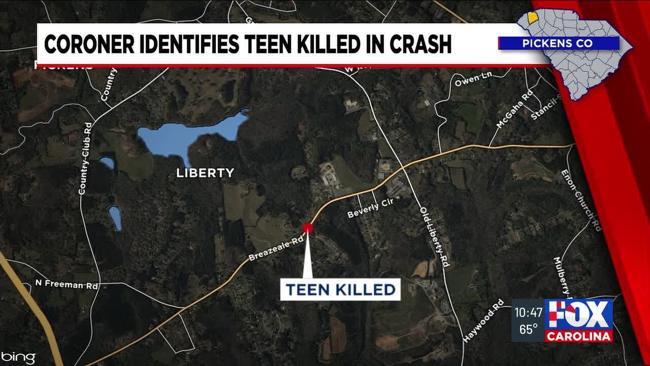 Coroner identifies teen killed in Pickens County crash - YouTube