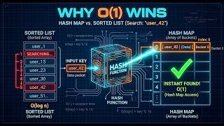 Hash Maps Explained: How Google Searches 100 Billion Pages in 0.5s