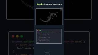 Reptile Interactive Cursor Animation Using HTML, CSS & JavaScript 🦎 | Code Genus