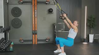 TRX SQUAT JUMP ROW