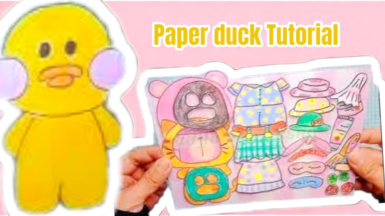 Accesories for my paper duck, his name its lolita#paper #duck #howmake