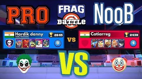 Pro vs Noob #frag Pro shooter / frag best Deck to attack/ frag Pro plays
