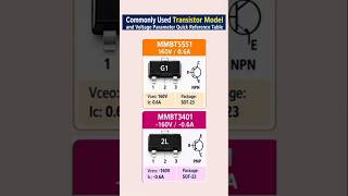 commonly used transistor Deta sheet #electroniccomponents @electronicsrepairbasics_erb