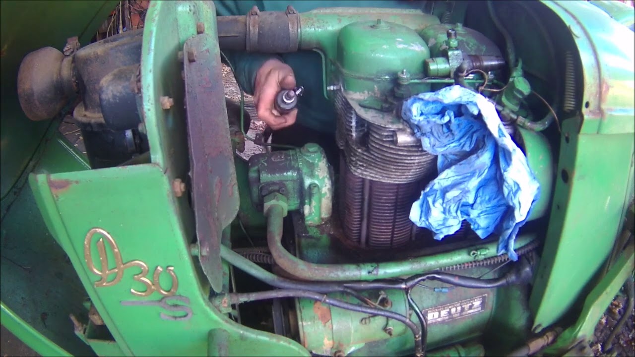 Deutz D30  Teil 2 Luftleitblech wieder anbauen, Düse ausbauen