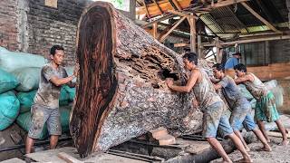 From Forest Waste to Luxury Slabs | Beautiful Wood Transformation