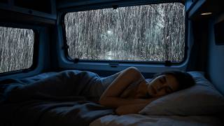 Stop Overthinking Tonight | Heavy Rain & Thunder on Car in Wild Night Storm for Deep Sleep