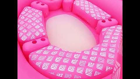 Factory directly price for giant inflatable unicorn flamingo island