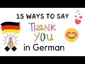 15 ways to say THANK YOU in GERMAN |Deutsch lernen