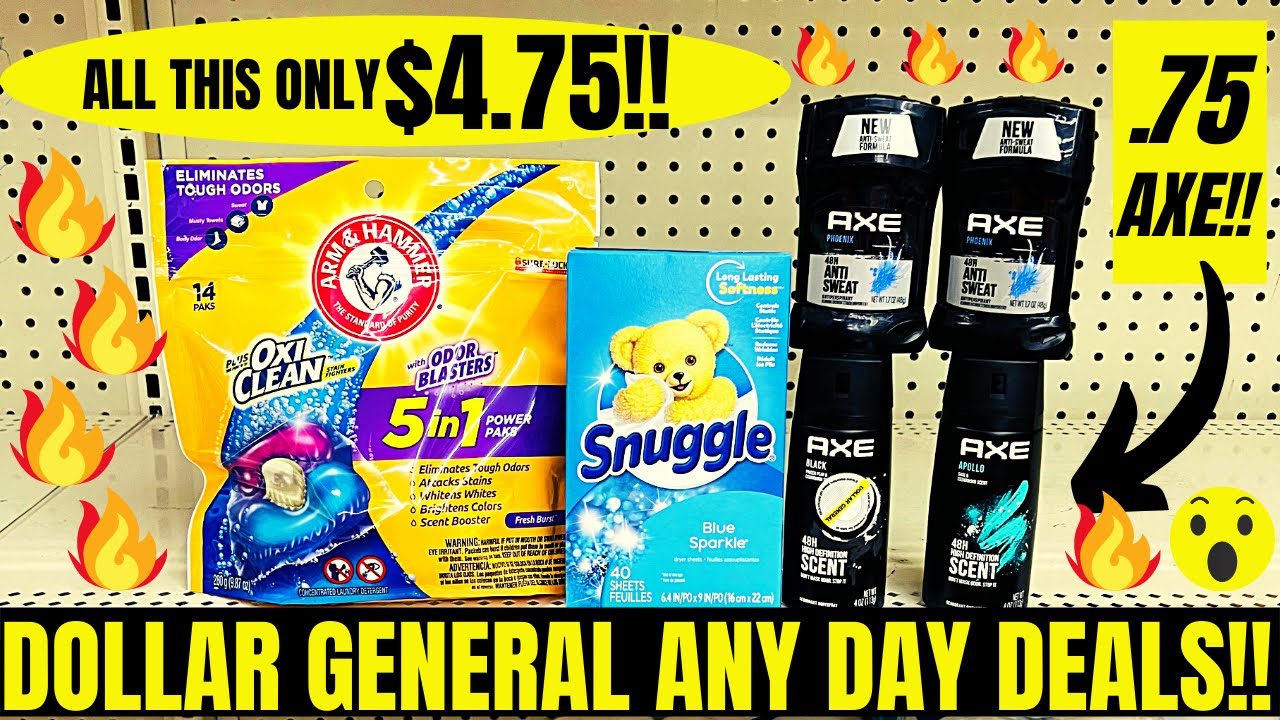 DOLLAR GENERAL DEALS YOU CAN DO NOW!! ANY DAY DEALS!! 😮 2 AXE FOR