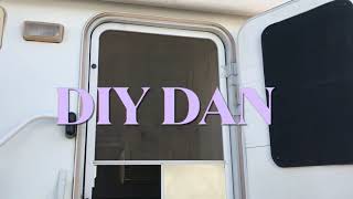 SCREEN DOOR REPAIR ON 5TH WHEEL/CAMPER/RV  HOW TO REPLACE SCREEN MATERIAL ITS CHEAP & EASY TO DO