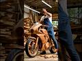 🔥 लकड़ी की बाइक देखकर लोग रह गए हैरान! 🏍️😲 #viral #shorts #shorts