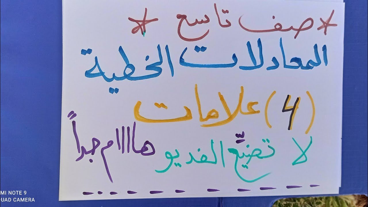 المعادلات الخطية أوجد الميل .هل النقطة تنتمي ام لا ) ارسم المستقيم (تمثيل المعادلات بيانيا )4 علامات