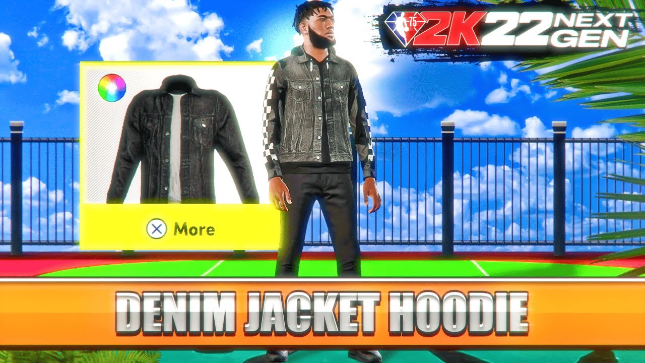 DRIPPY DENIM JACKET HOODIE 