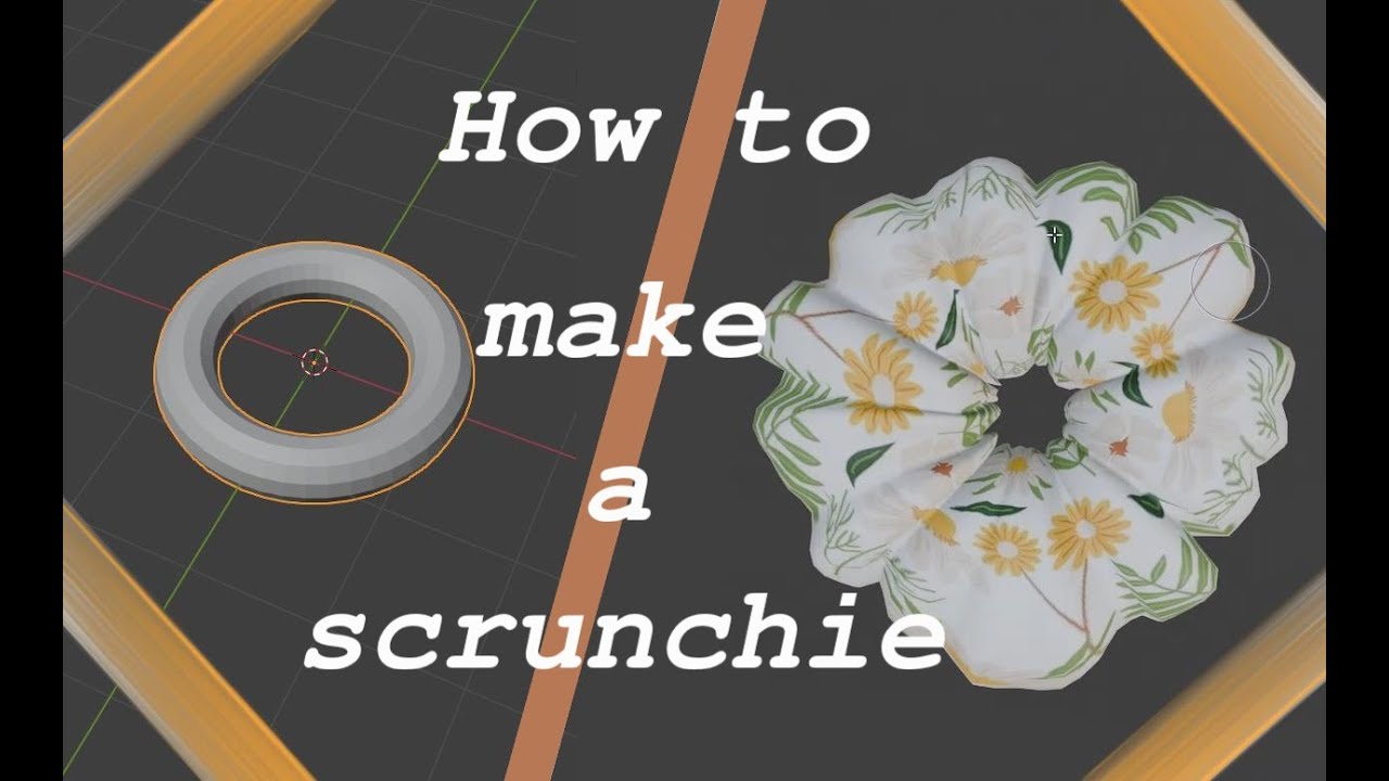 How to make a scrunchie in Blender - YouTube