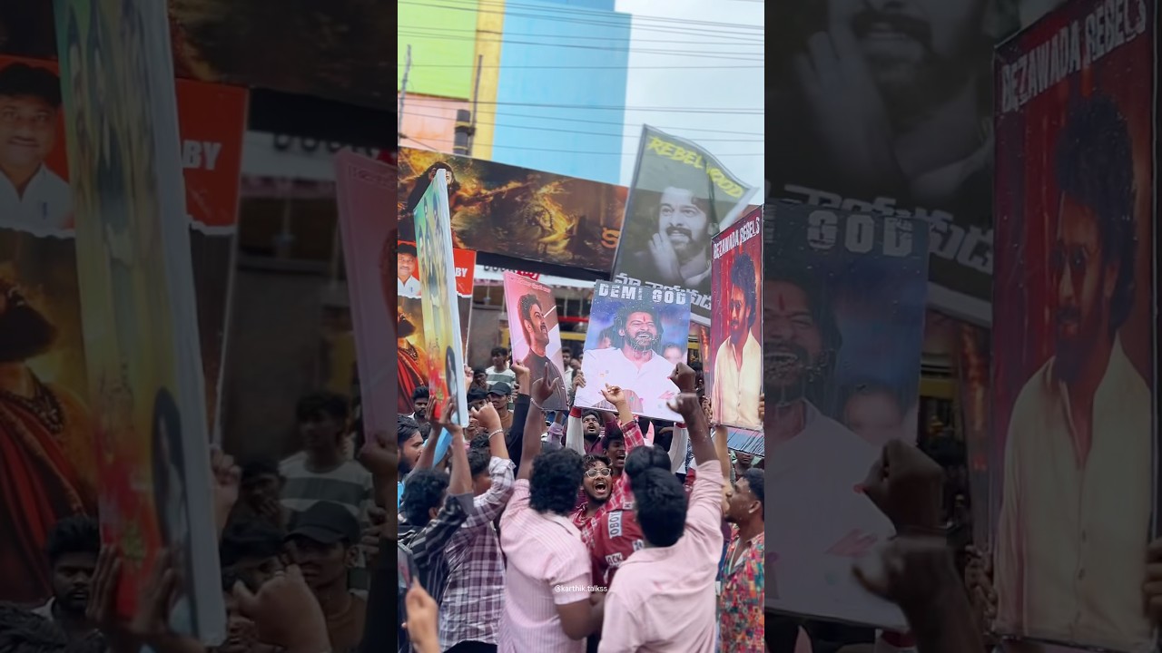 We witness rebel Star Prabhas Anna birthday celebrations in Vijayawada 