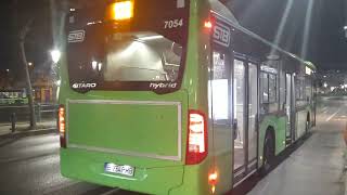 Calatorie Cu Mercedes Benz Citaro Hybrid 7054, Pe Linia 123 Pod Eroilor - Pod Izvor
