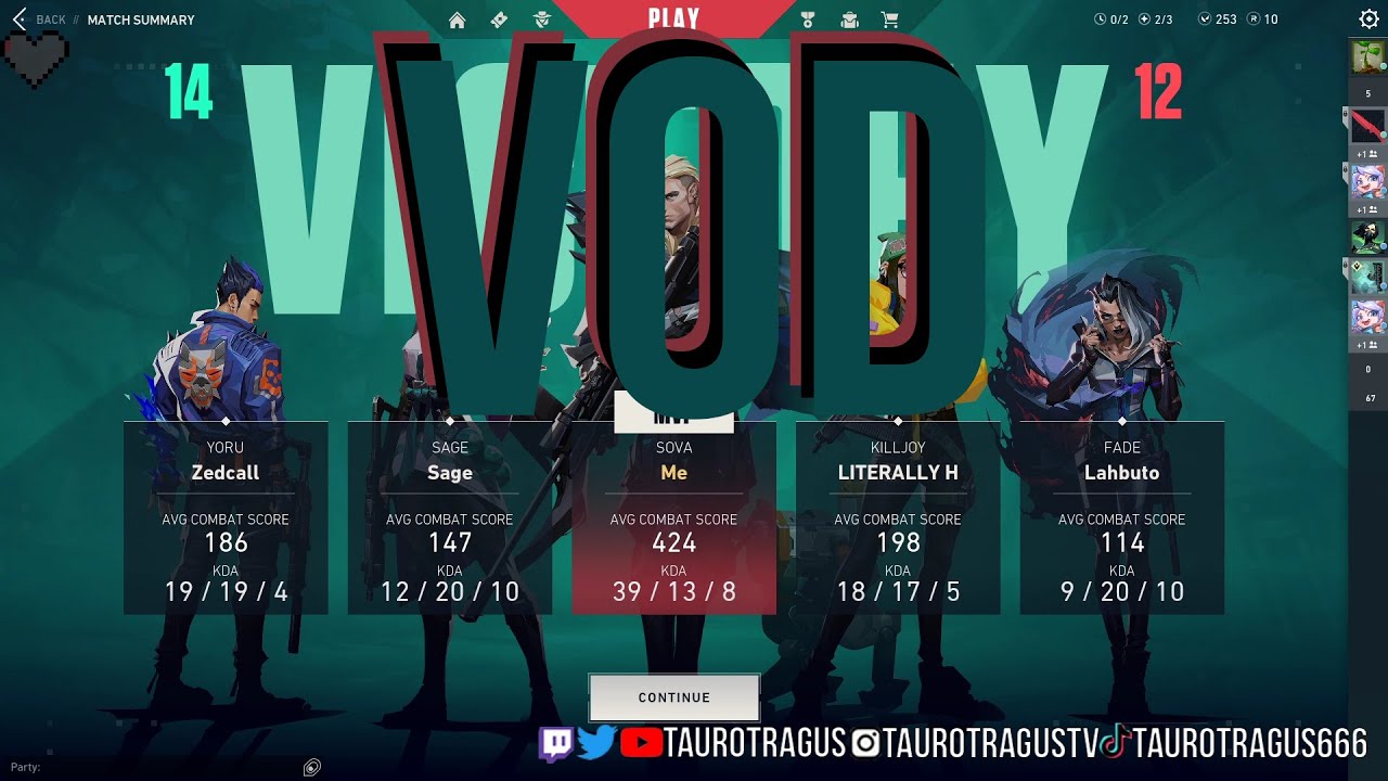 TauroTV VOD wuthering heights and Valorant! Good Match!