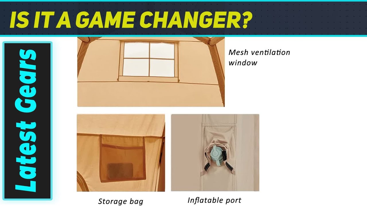 Outdoor Inflatable Camping Tent: Amazing 4-Season Glamping Setup!