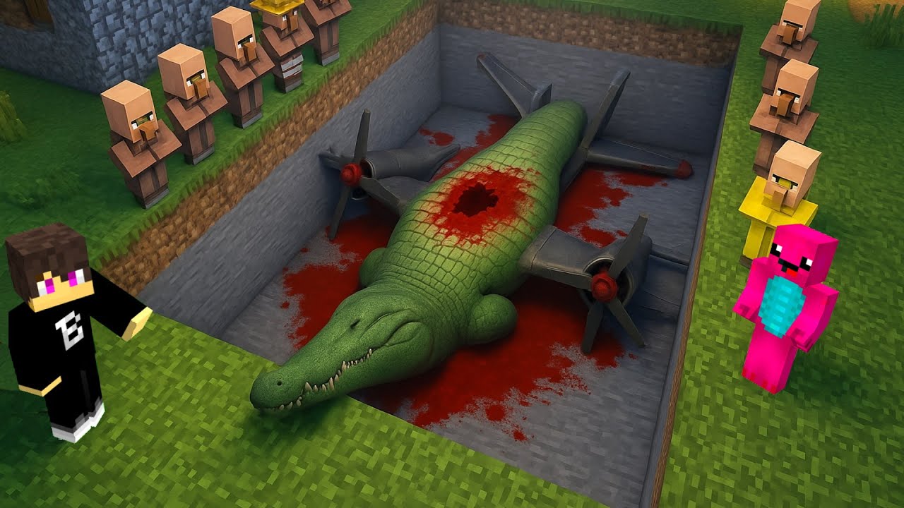 Minecraft: TALÁLTUNK IJESZTŐ KROKODIL TESTET!