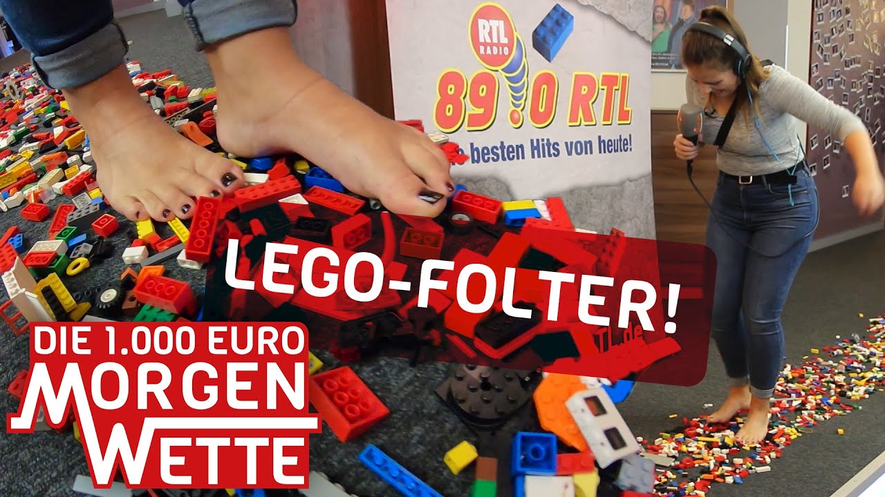 Barfuß über LEGO-Steine laufen - 1.000 Euro Morgenwette