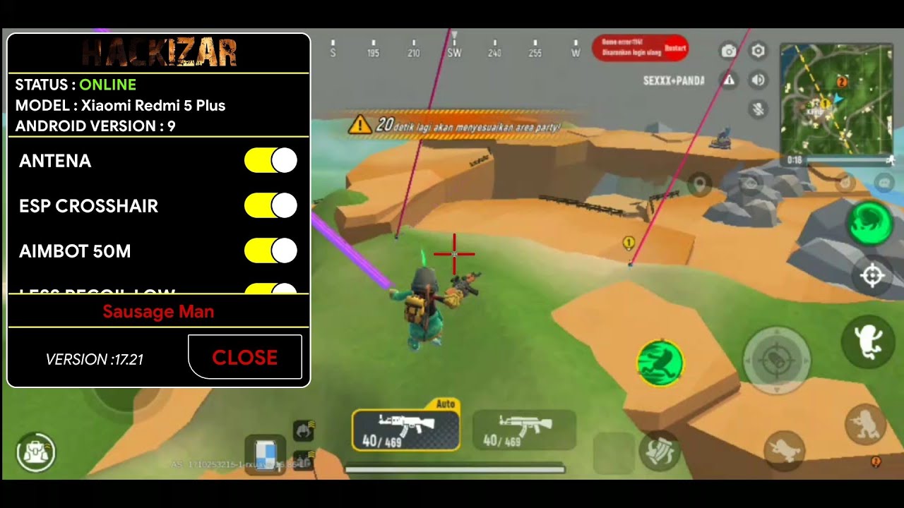 New Injector Sausage Man V17 21 ESP No Recoil Speed Fy Hack No new-injector-sausage-man-v17-21-esp-no-recoil-speed-fy-hack-no