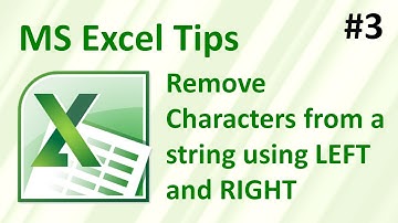 Remove characters from a string using LEFT and RIGHT - Fix your data! (Excel tips #3)