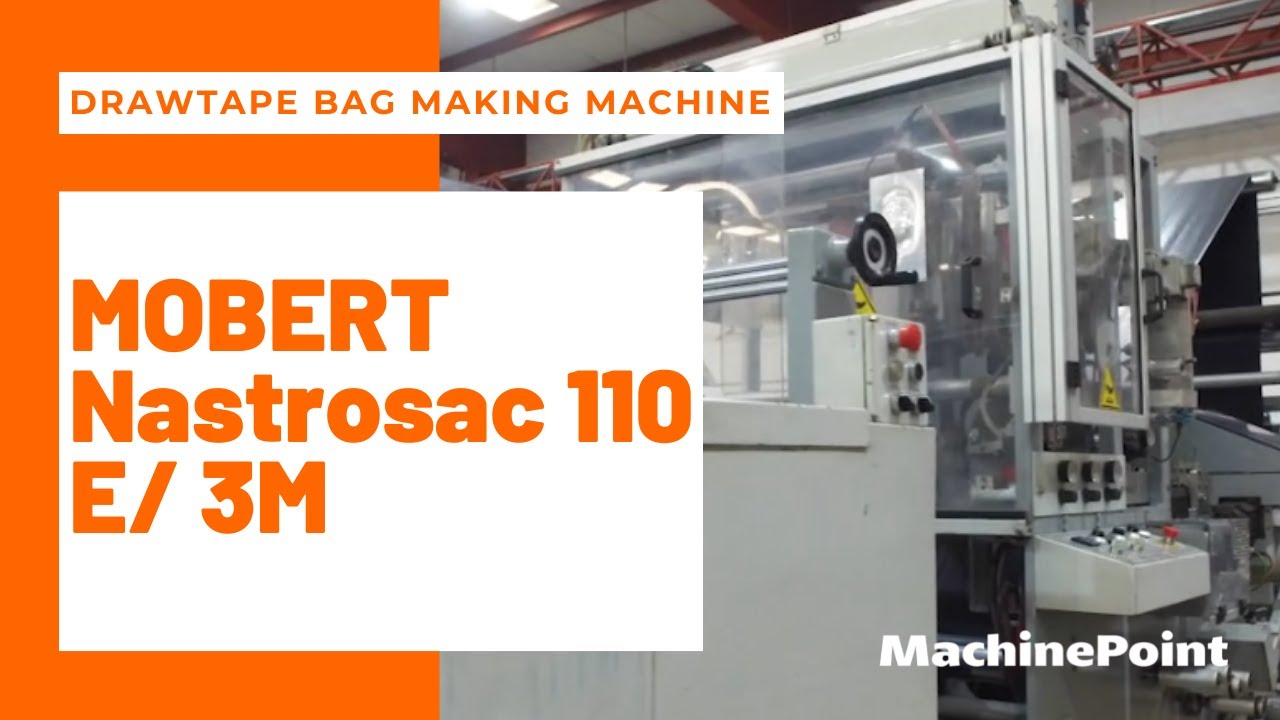 MOBERT Nastrosac  110 E/ 3M Drawtape bag making machine | MOBERT Machines