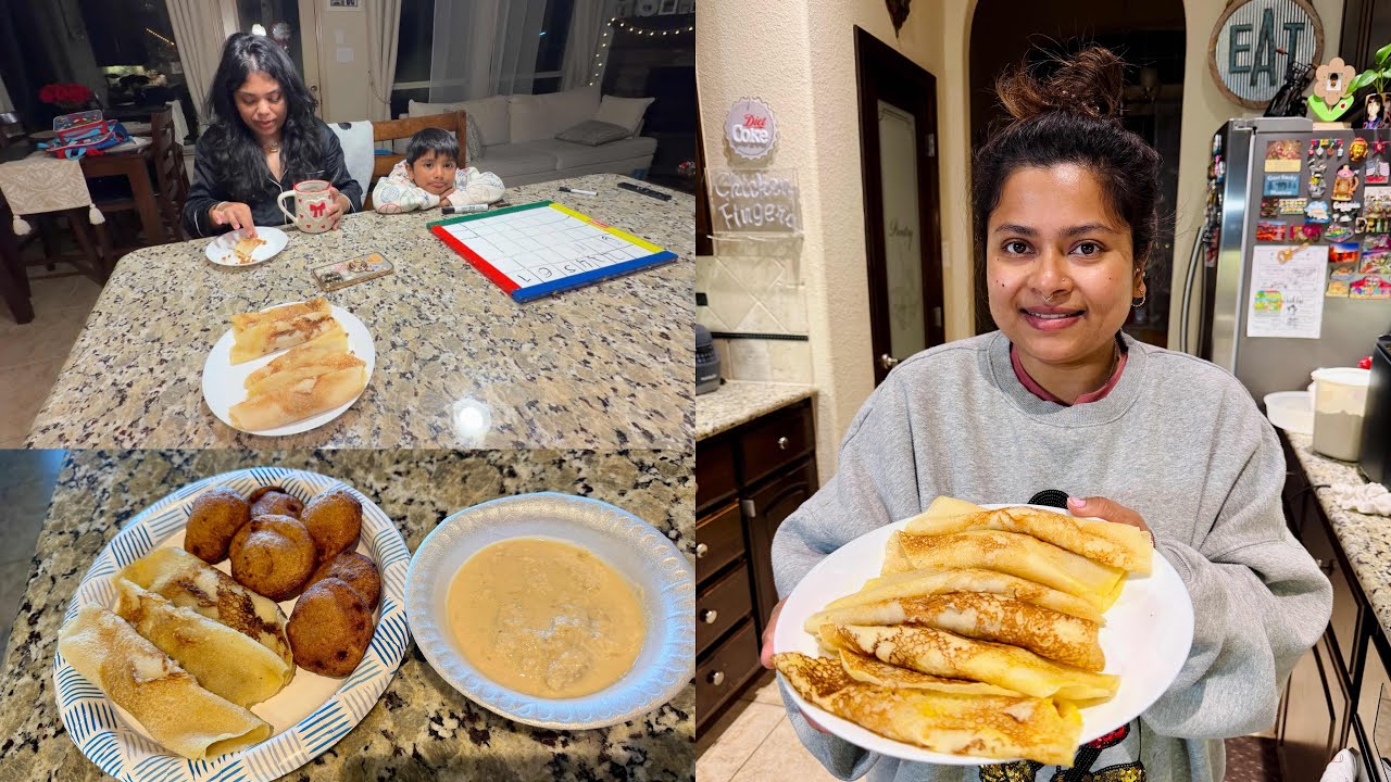 আমেরিকাতে মকর সংক্রান্তিতে শীতের প্রথম পিঠা বানালাম পরিবারের জন্য ❤️ 