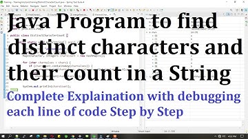 Java Program to Find the Count of Occurrences of Each Character in a String