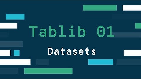 Handle Tabular data in Python with Tablib 01 - Datasets
