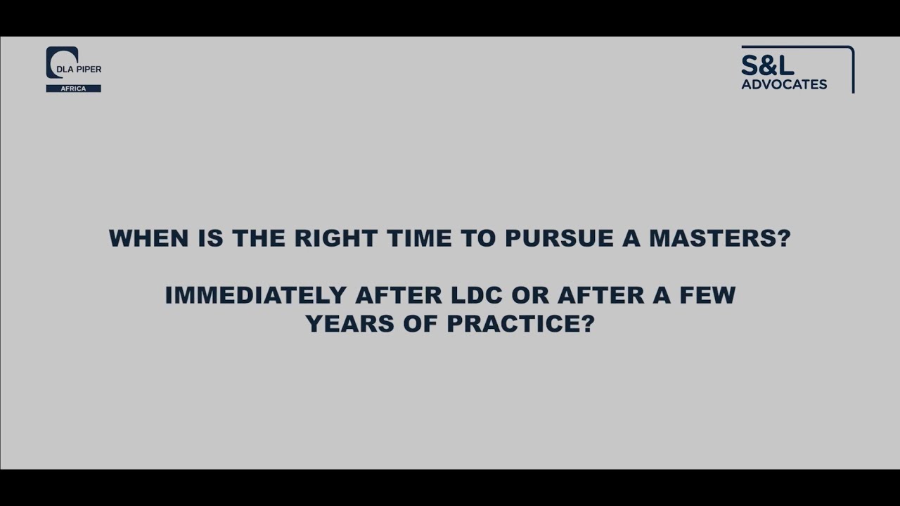 Further studies – when is the right time?