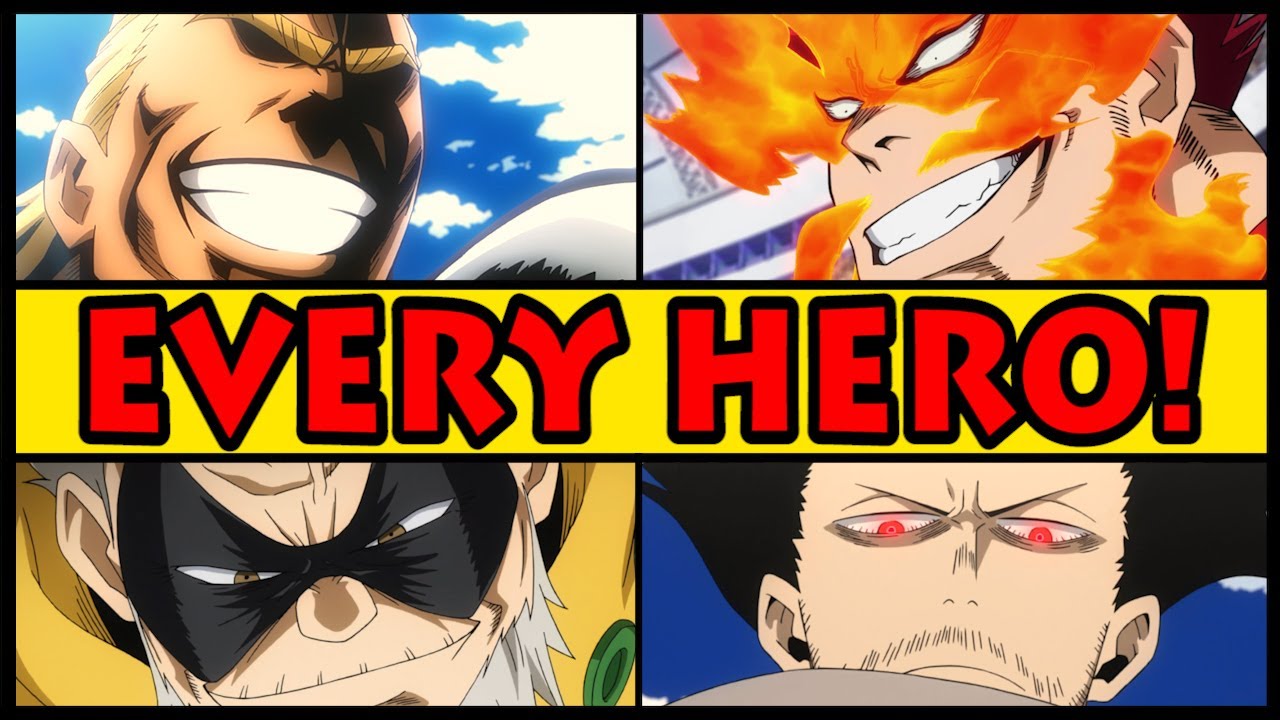 EVERY PRO HERO EXPLAINED! (My Hero Academia / Boku no Hero Academia All