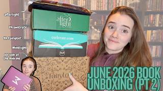 THIS BOOK IS WOW!!! Obsessed || June 2026 Book Box Unboxing(Pt 2)|| Mindsight, Fairyloot, Owlcrate