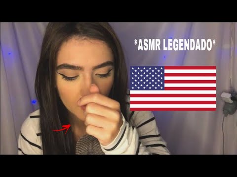 ASMR IN ENGLISH / FIZ ASMR IGUAL AS GRINGAS (Vitória ASMR)
