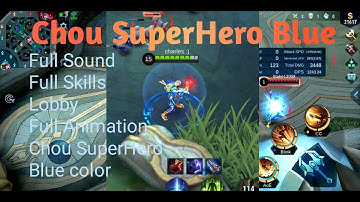 CHOU CUSTOMIZE SKIN SCRIPT Super Hero Blue
