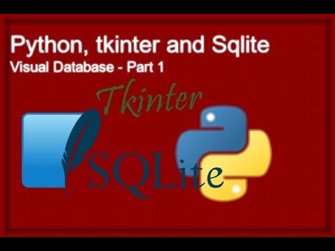 Python, SqLite and Tkinter [part 1]