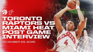 Details Toronto Raptors Full Media Availability | Post Game at Heat | December 23, 2025 Update
